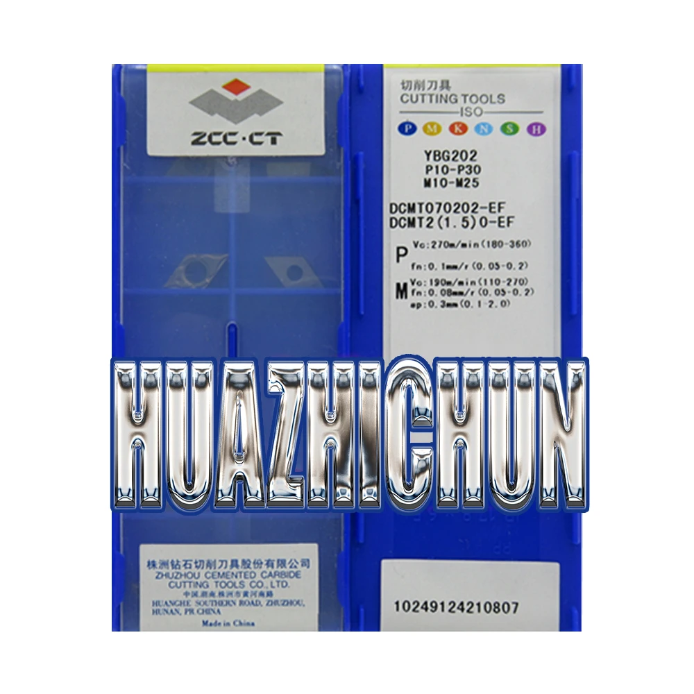 

HUAZHICHUN YBG202 YBG205 DCMT070202-EF Carbide Inserts For Stainless Steel