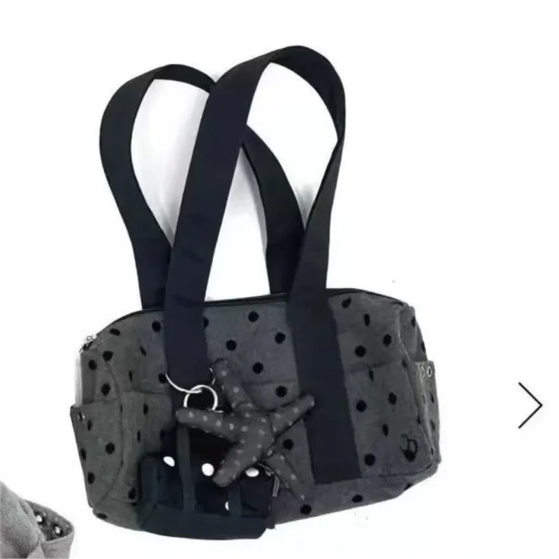 JIAERDI Harajuku Grey Handbag Canvas Bag Women Sports Large Capacity Y2k Shoulder Bags Female Large Capacity Underarm Bag 2025