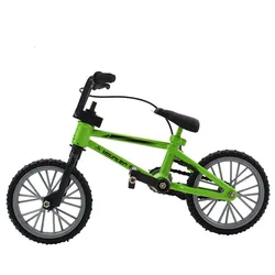 Deluxe Finger BMX Toy Bicycle for Kids - Miniature Mountain Bike (Green mountain bike)