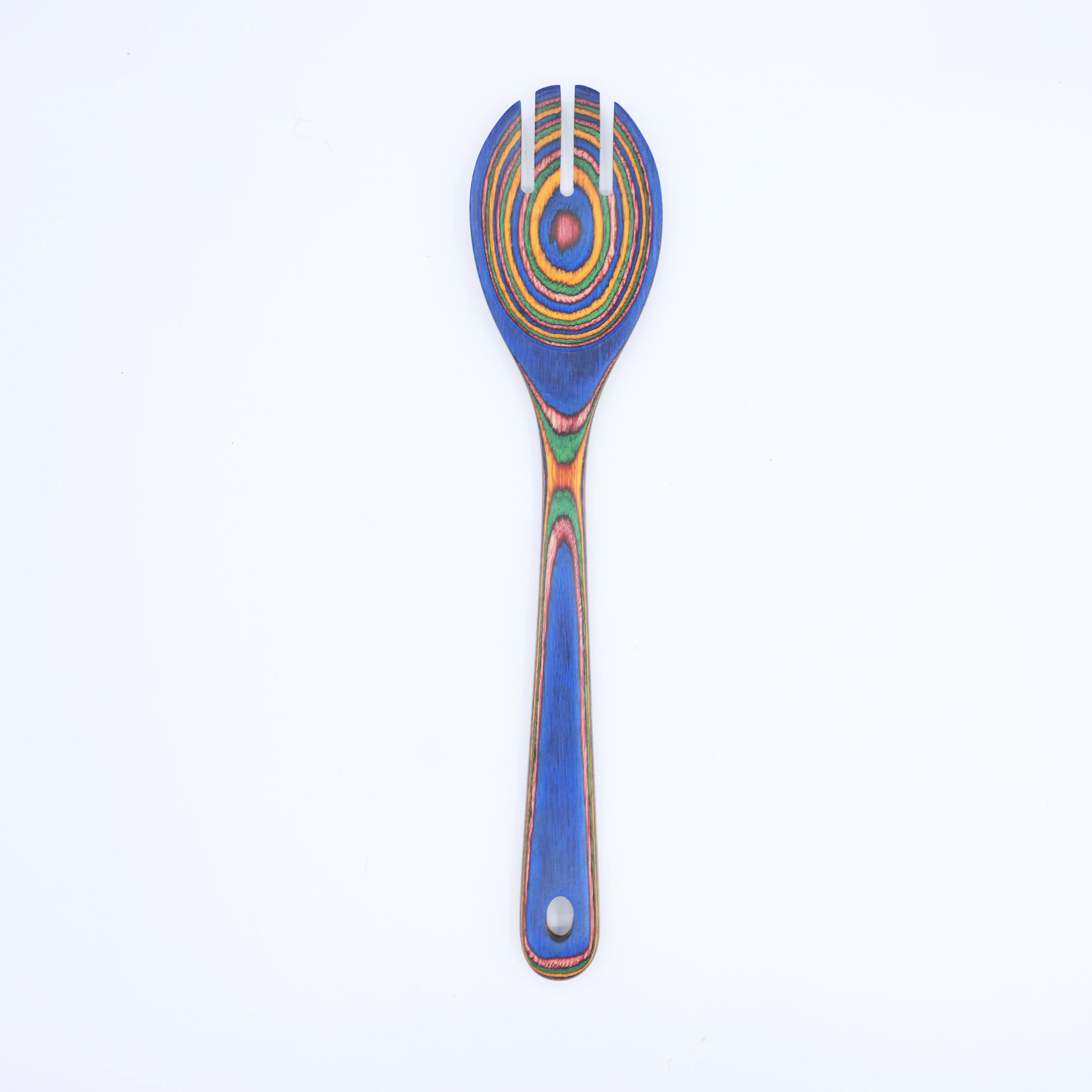 Colorful Wood Kitchenware Set Colorful Wood Drip Spoon Wooden Salad Spoon Mixing Six Piece Wooden Kitchen Tools Set