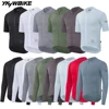 YKYWBIKE Men's Performance Top UPF 50+ Summer Cycling Jersey Short&Long Sleeve Breathable Bike Shirt Cycling with YKK Shirt MTB 1