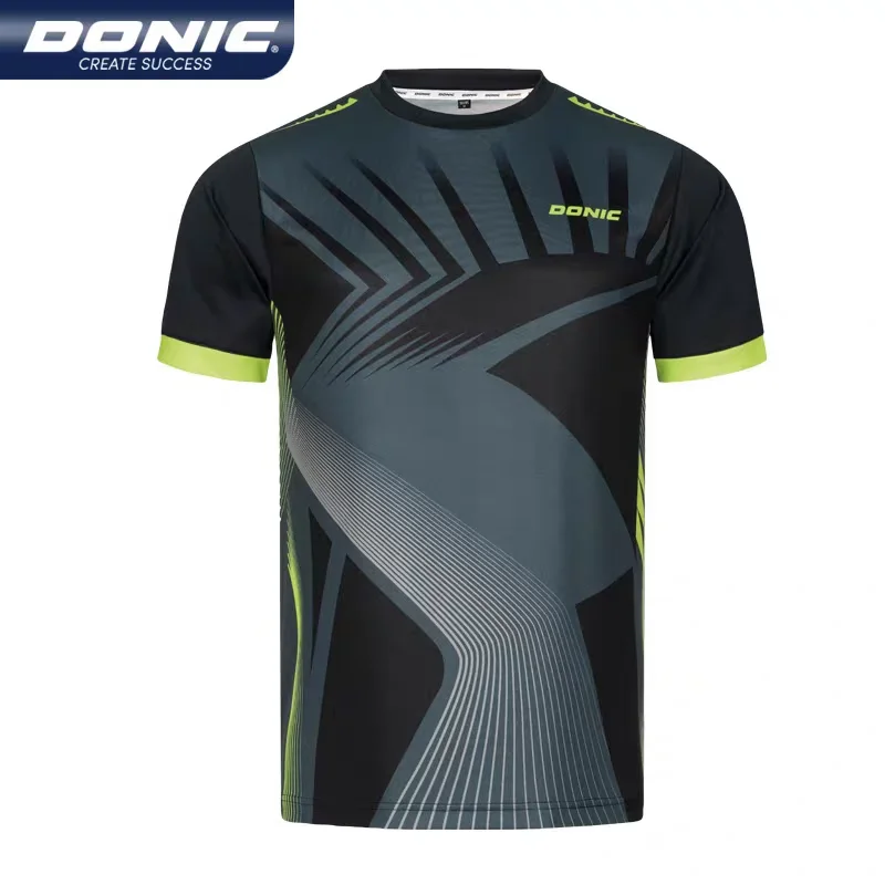 Donic table tennis t-shirts,for men women ,sports polo clothes quick dry tennis tops