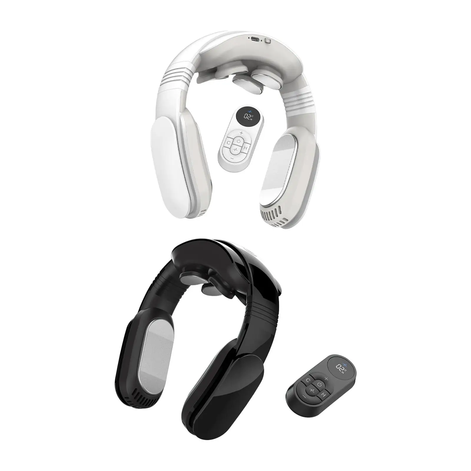 

Portable Neck Massager Deep Relaxation 9 Level intensities Cervical Massager for Home Outdoor