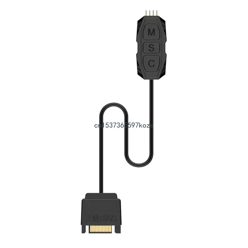LED 지능형 온도 컨트롤러 5V 12V PWM 팬 LED 광속 컨트롤러