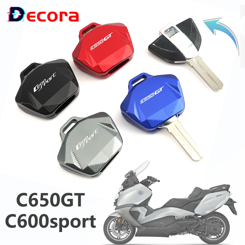 

For BMW C650GT C600sport CNC Aluminum Key Case Cover Shell Moto Parts Accessories C650 GT C600 Sport C 650 Gt 600 Sport