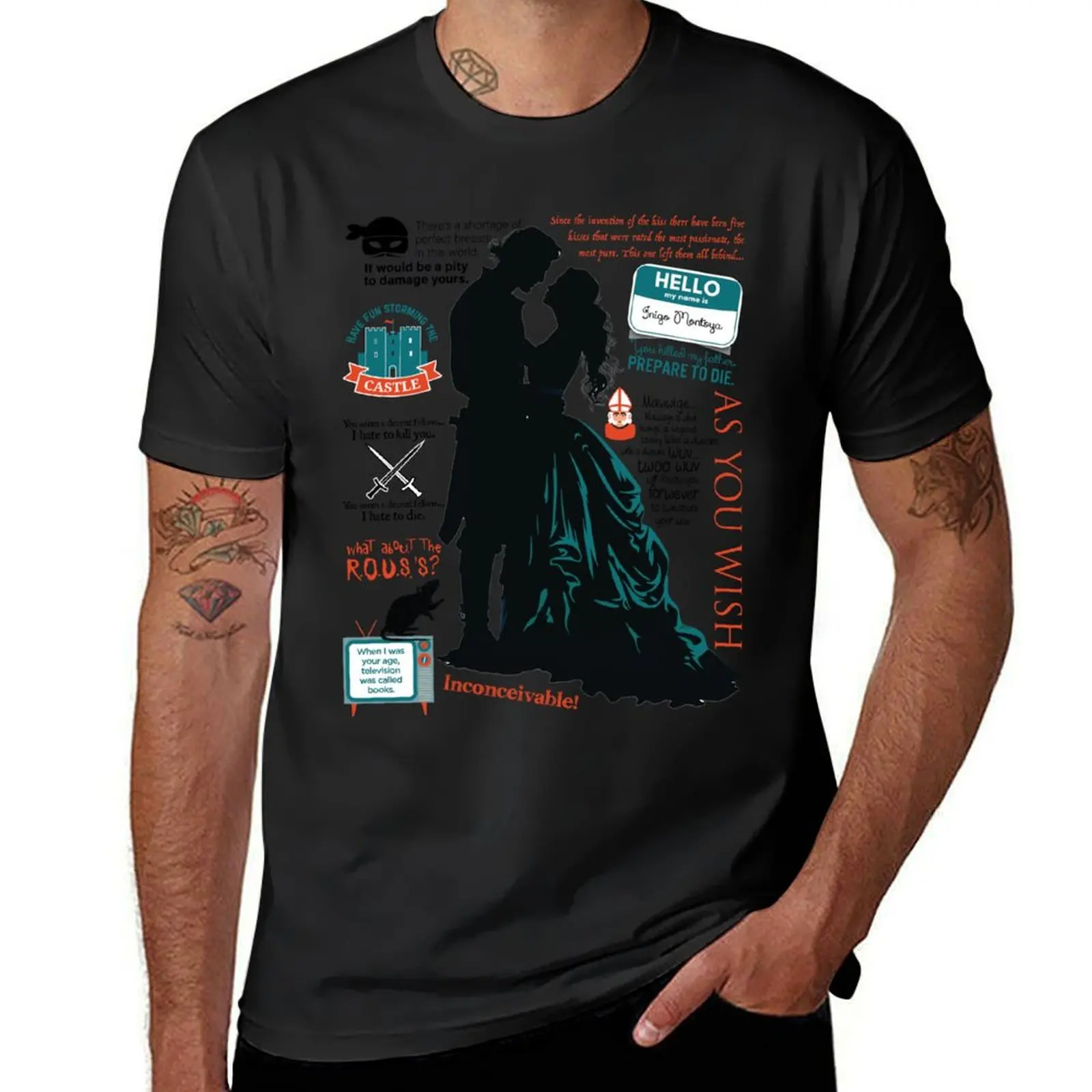 

Princess Bride Quotes T-shirt funnys vintage clothes mens graphic t-shirts pack
