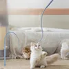 Cat Interactive Toy Simulated Mouse Tail Cat Teaser Toy Funny Silicone Mouse Long Tail Stick Cat Toy Indoor Kitten Teaser Stick 3
