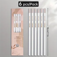 6pcs Marie's Fine Eraser Pencils Set-Perfect for Erasing Small Details or Adding Highlights for Sketching,Colored,Charcoal 2