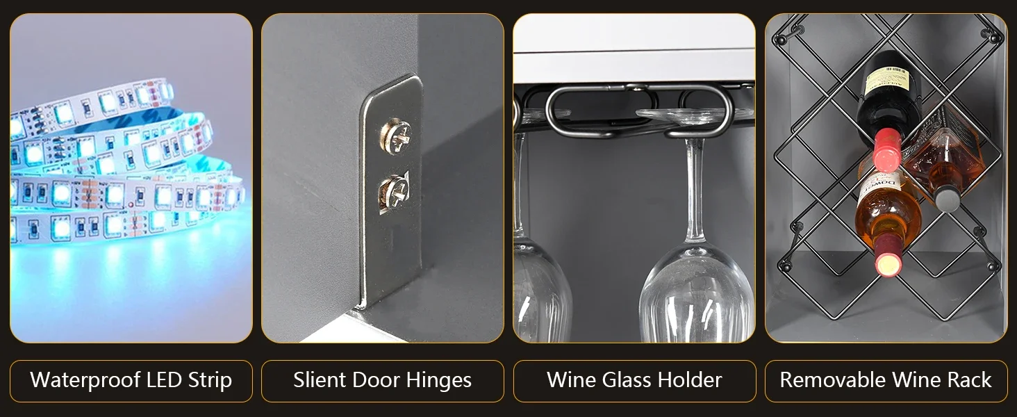 LVSOMT LED Wine Cabinets