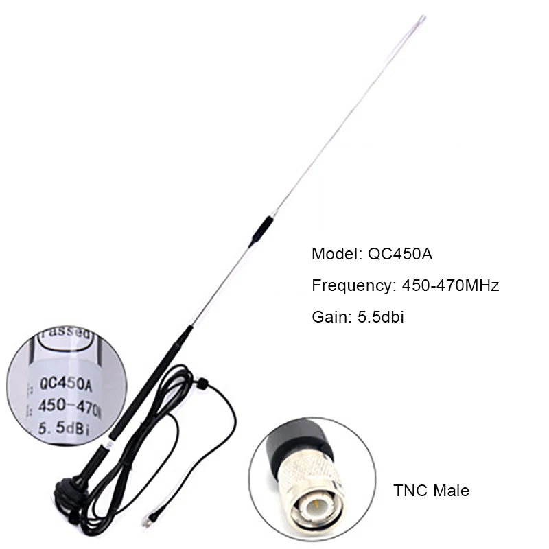 

QC450A Radio Transmitting Antenna RTK Whip Surveying and Mapping TNC Connector for HI-TARGET South CHCANV PENTAX KOLIDA
