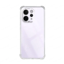 Shockproof Airbag Full Protection TPU Soft Case for Vivo V70 (Transparent)