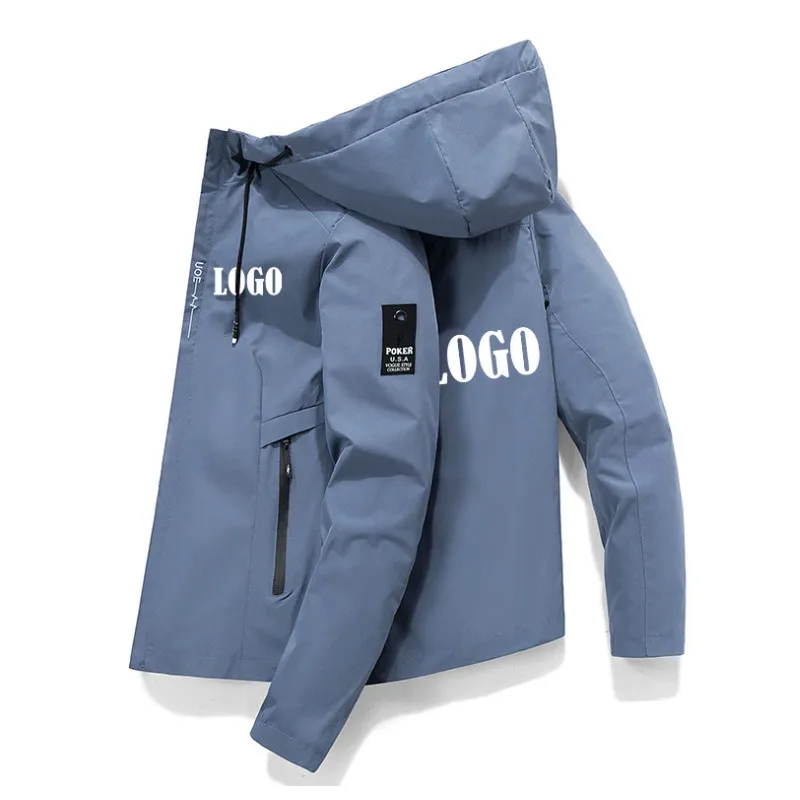 Customized Fashion Men Personality Printing Hoodies Hoodie Sweatshirts Autumn Winter Spring Edition Fleece Zipper Jackets