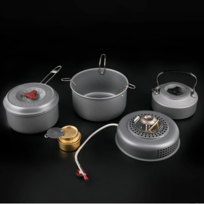 Outdoor Cookout Pot Set BL100Q1 Portable Aluminum Alloy Alcohol Stove