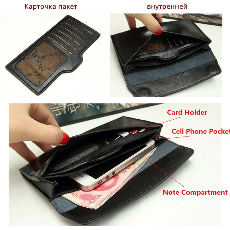 Slim Genuine Leather Women Wallet Female Long Clutch Coin Purses Luxury Design Wallets and Purses Ladies Card Holder Vallet 2023 4