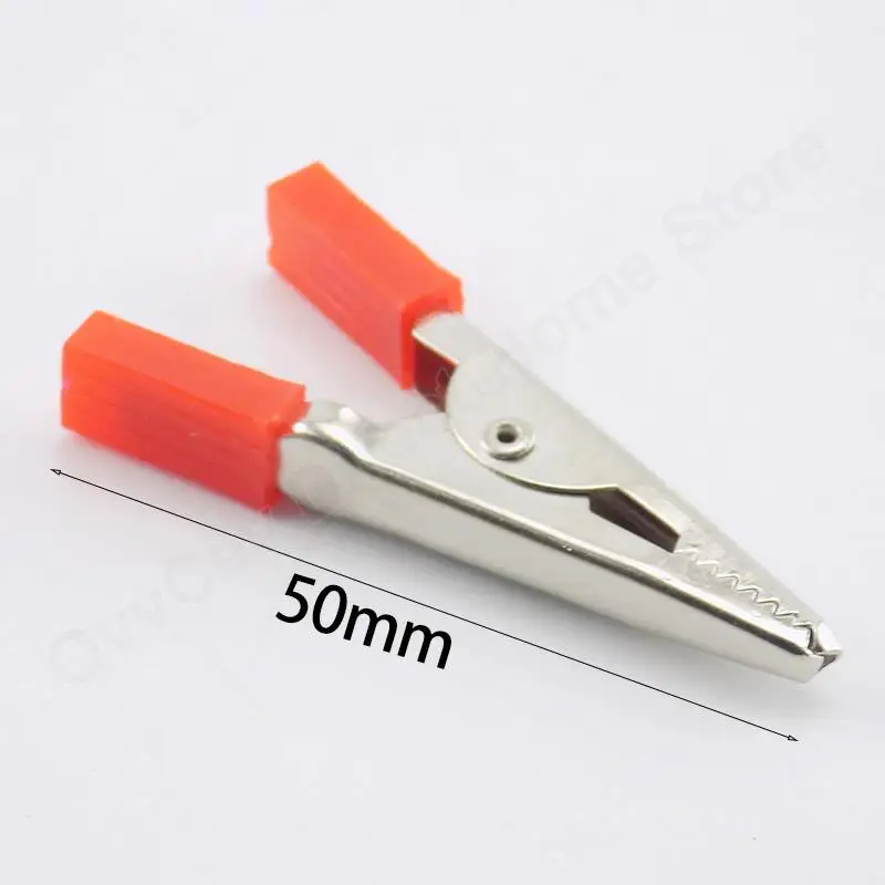 Alligator Clips Crocodile Terminal Test Electrical Battery Crocodile Clamp 35mm 50mm 10pcs Red Black