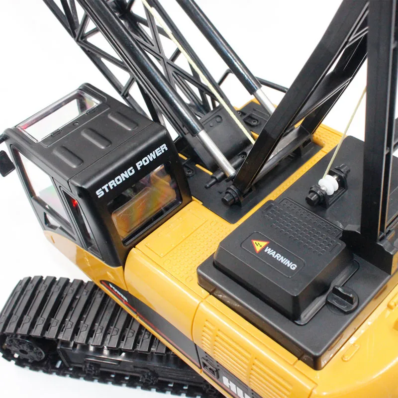 Huina 1:14 15ch Rc Tower Crane Engineering Vehicle Remote Control Tower Crane Alloy 2.4g Wireless Remote Control Crane Boy Toy 4