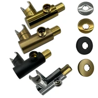 ที่ยึดฝักบัวแบบมือถือทรงกลม/สี่เหลี่ยม ยี่ห้อ Bourdillat พร้อมข้อต่อสายฝักบัว 3