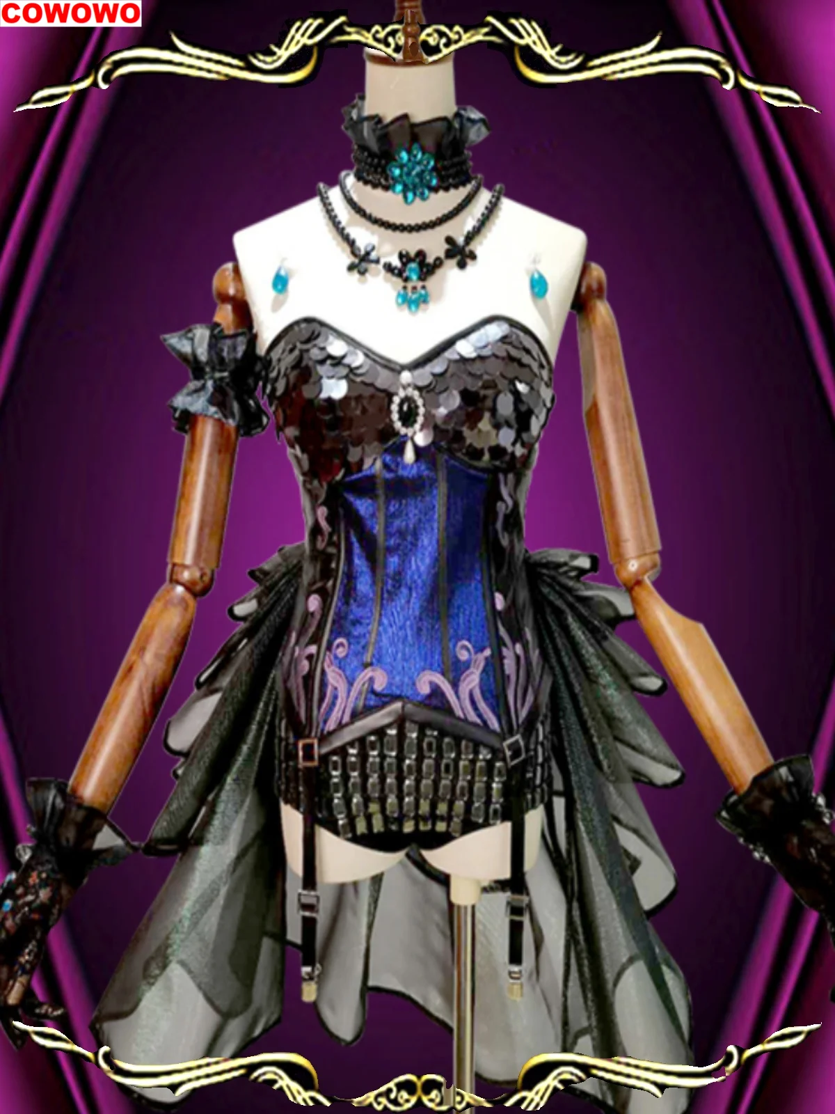 

COWOWO Identity V Beast Tamer Dancer Crotto Women Dress Cosplay Costume Cos Game Anime Party Uniform Hallowen Play Role Clothes
