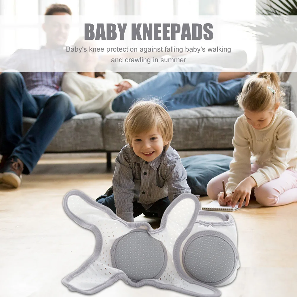 Genouillères pour bébé, 1 paire, protection de sécurité respirante  ajustable, genouillères élastiques antidérapantes, coussin pour bébés