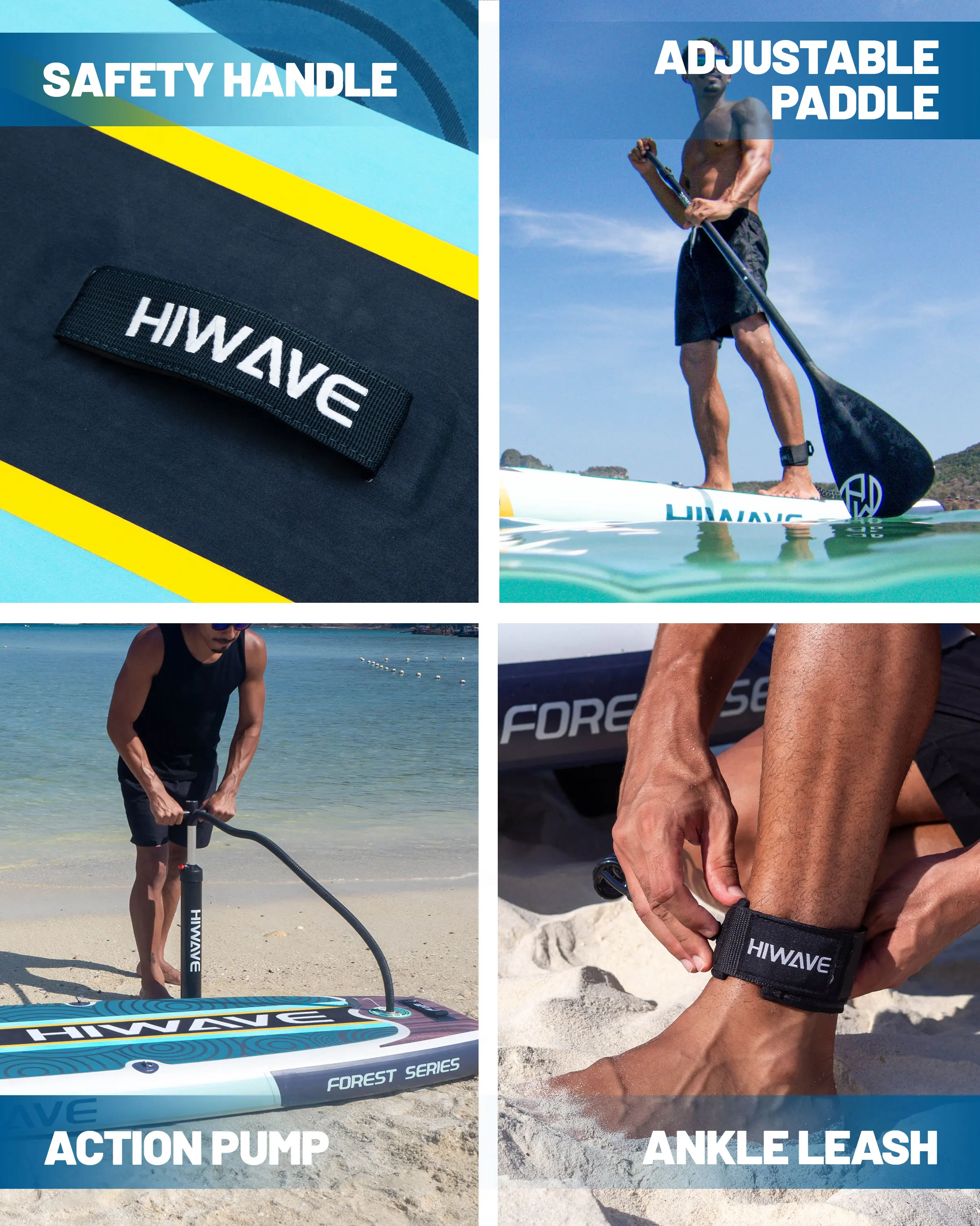 HIWAVE 防水インフレータブルパドル Sup ボード大人の立ちスタイル水生