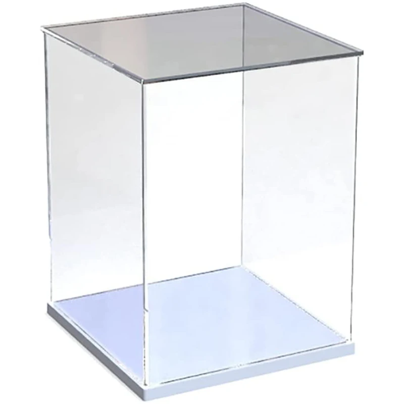 Custom Mirror Acrylic Display Box with Door for Figures,Toy,Doll,Car  Model,Collection,Organizer Display Case Dustproof Showcase