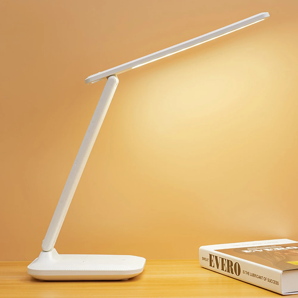 Foldable Desk Lamp - USB Rechargeable Eye Care Reading Light With Adjustable Brightness