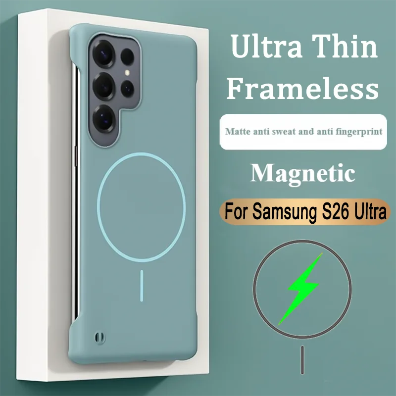 Ultra Slim Frameless Skin Feel Phone Case with Magsafe Magnetic Protection Cover