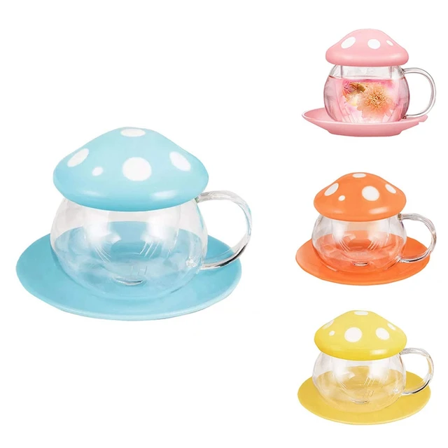 Glass Coffee Mug Coffee Mug With Ceramic Cup Holder Reheatable Milk Cup  Afternoon Flower Tea Cup With Glass Filter B - AliExpress