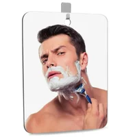 New 1pcs Acrylic Mirror With Wall Suction Shower Mirror For Man Shaving Women Makeup Portable Travel Bathroom Accessories 1
