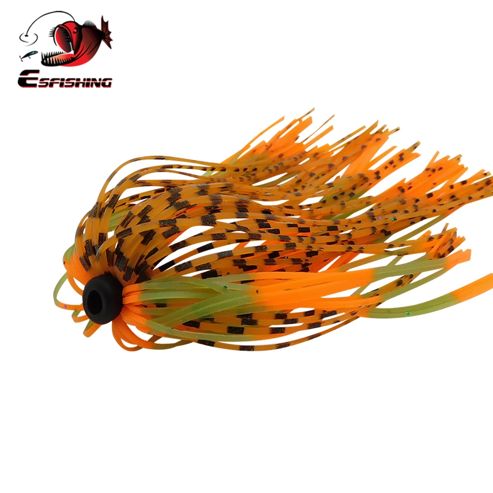Фото ESFISHING Новые Силиконовые юбки 5 шт. DIY для рыбалки приманка больше цветов юбка №3