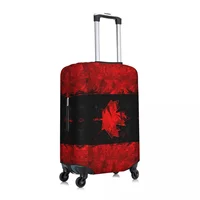 Custom Canada Flag Luggage Cover Elastic Canadian Patriotic Travel Suitcase Protective Covers Fits 18-32 Inch 2