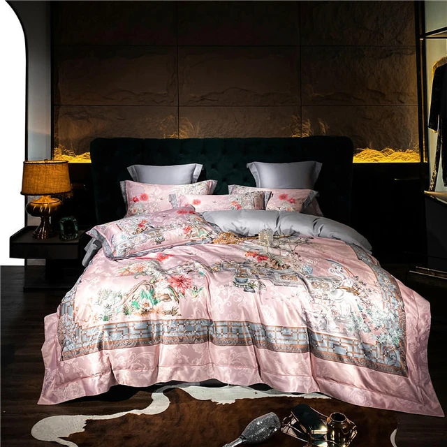 Fashion Brand Coffee Letter Print Bedding Set Bedding Set Includes Duvet  Cover, Bed Sheet, Pillowcase, King And Queen Size - Bedding Set - AliExpress