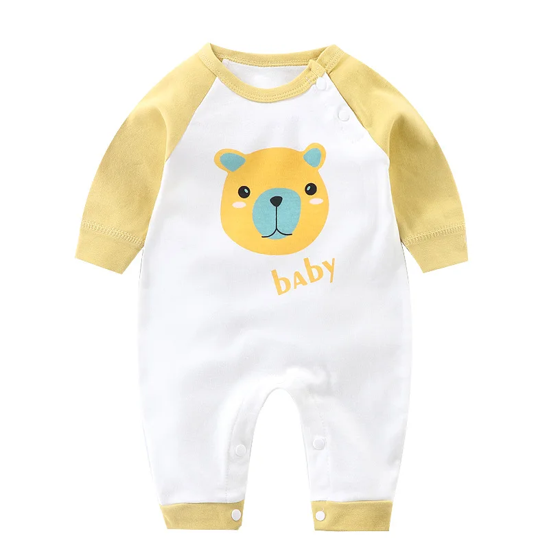 cool baby bodysuits	 2022 New Style Kids One Piece Bodysuit Cartoon Animals Casual Soft Pure Cotton Fashion Boys And Girls Print Long Sleeves Rompers baby bodysuit dress Baby Rompers