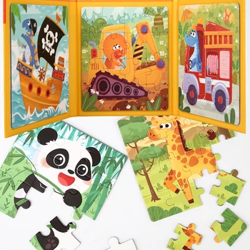 Jeux de puzzle d’animaux magnétiques pour enfants