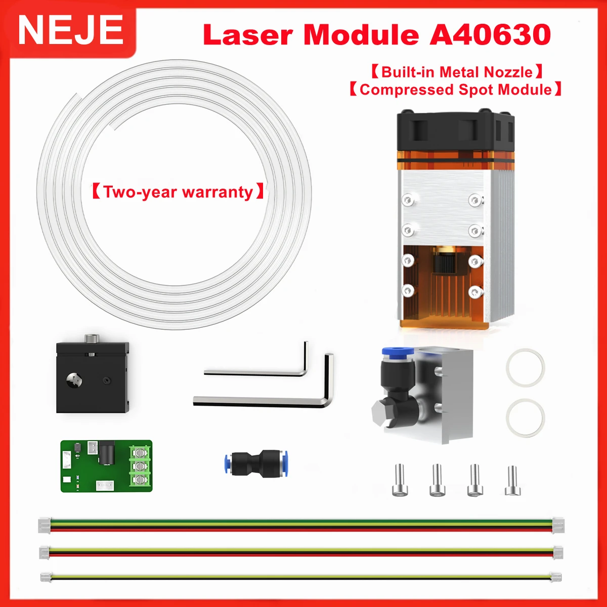 

NEJE A40630 50W Laser Module Kits 450nm Blue Square Spot for Metal / Stainless Steel Engraving Wood MDF DIY Mark Cutting Tool