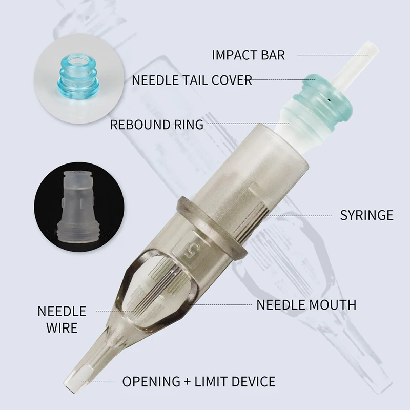 Ghost Axe Profession Tattoo Machine Pen Kit Intelligent Power Digital Display Power Supply Tattoo Kit Gun With Cartridges Needle