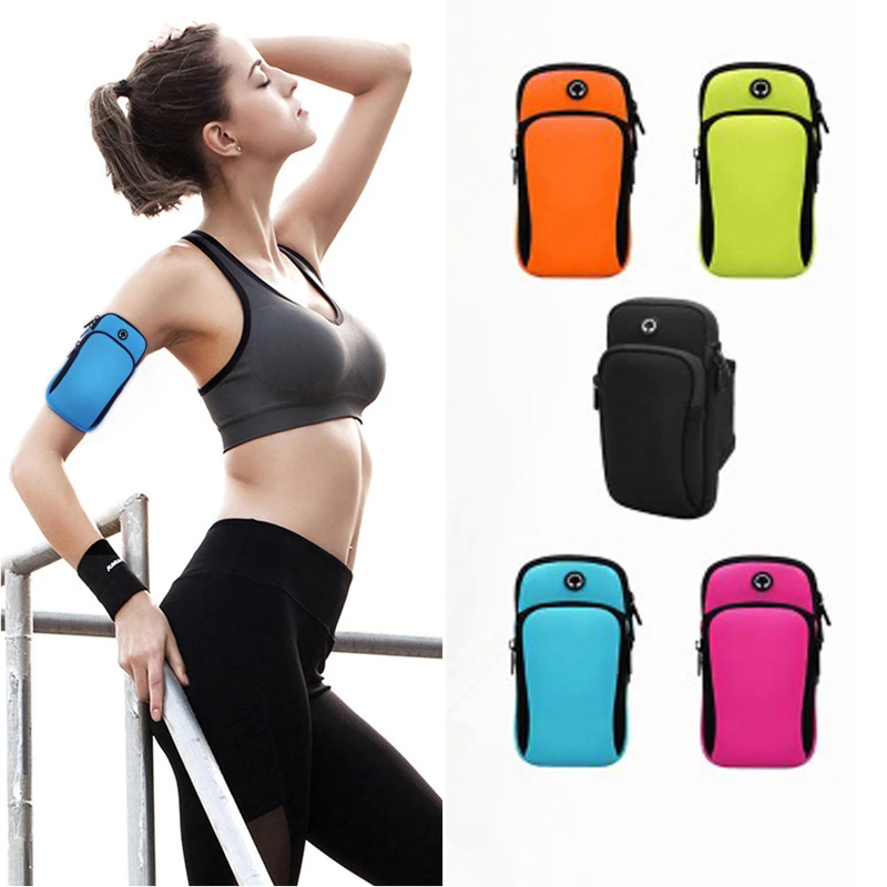 

Universal 6'' Waterproof Sport Armband Bag Running Jogging Gym Arm Band Outdoor Sports Arm pouch Phone Bag Case Cover Holder