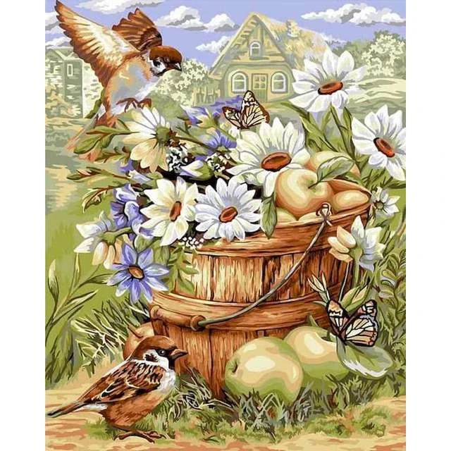 CHENISTORY Oil Painting By Numbers On Canvas Birds Number Painting For  Adults Kids Home Decors Gift Handpainted Acrylic Paints - AliExpress