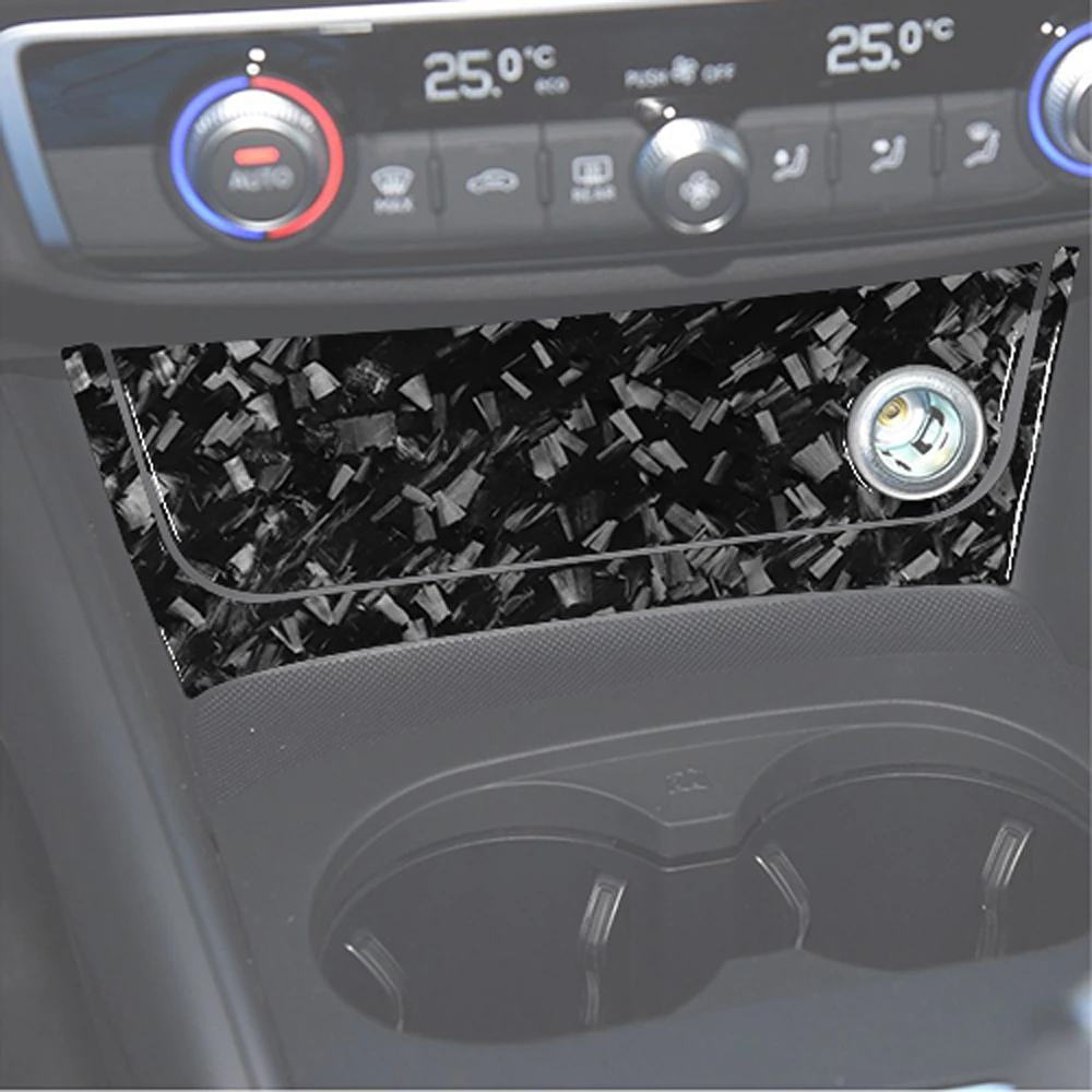 For Audi A3 S3 RS3 8V 2013-2019 Forged Carbon Fiber Center Console Gear Shift Air Vent Trim Set Car Interior Accessories Sticker