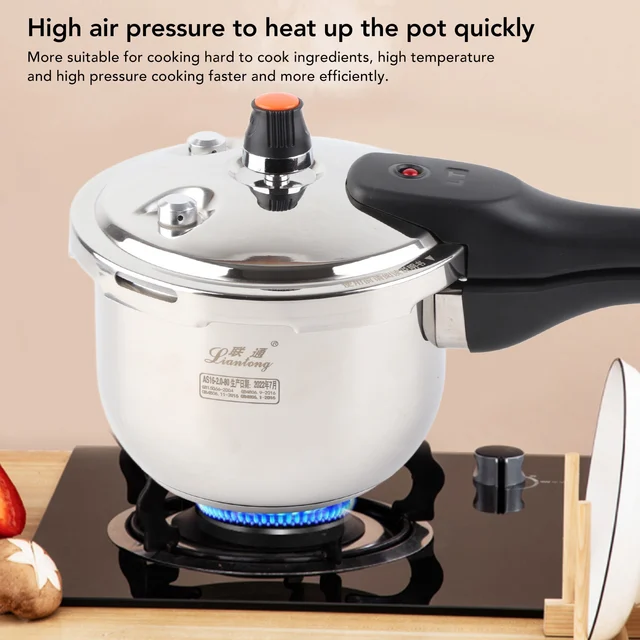 Pressure Cooker Stainless Steel Explosion Proof Multifunctional with Safety Valve 80KPA Security Handle Pressure Cooking Pot 5