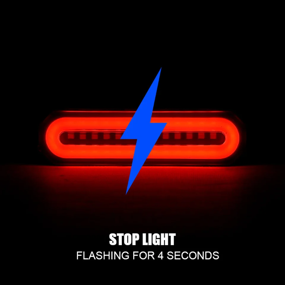 Feu Arrière LED 3 En 1 Pour Moto - Stop, Clignotant Séquentiel, Feu De Position - Style Café Racer