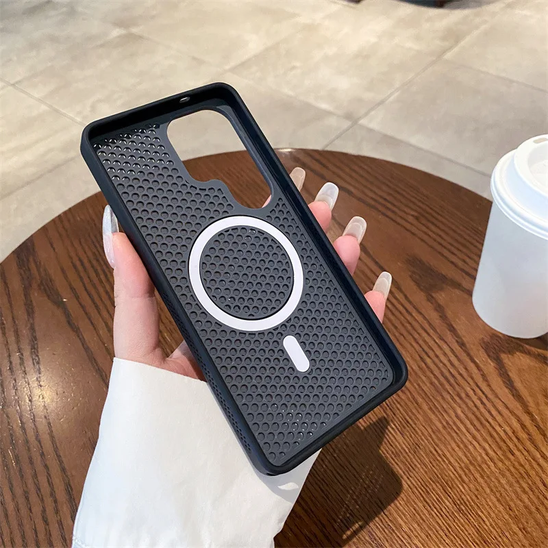 Luxury Magnetic Breathable Heat Dissipation Phone Case - Shockproof Protective Hard Cover
