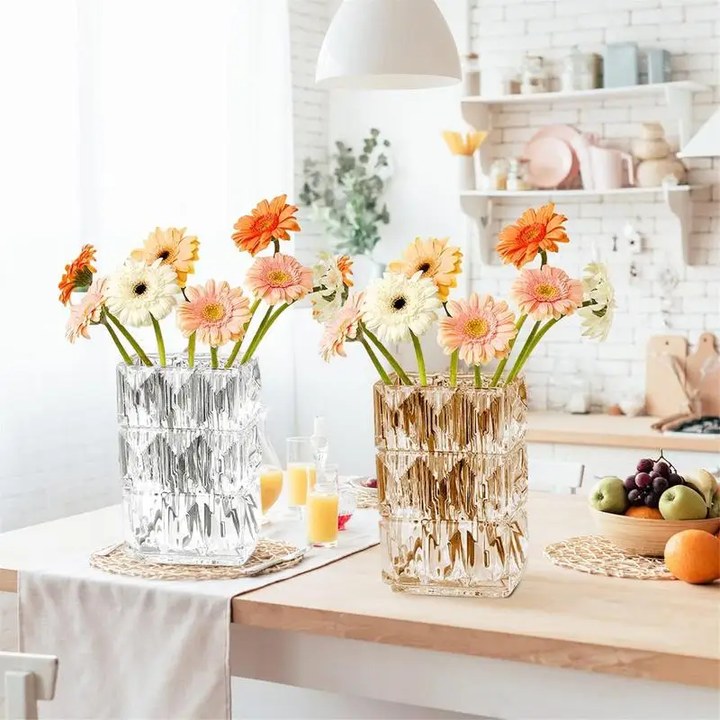 

Стеклянные цветочные вазы 7,87 дюйма, прозрачные стеклянные вазы для растений, бутылка, цветочный горшок, креативные центральные части, Цветочная банка, домашний декор