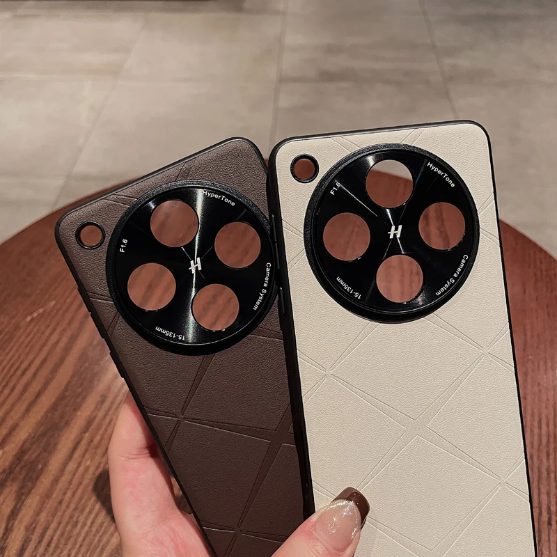 Luxury Plain PU Leather Slim Camera Protection Cover - Premium Design Case