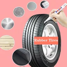 

Metal Metallic Pen Craftwork Supplies 3pcs/Lot Waterproof Oil Permanent Marker Pens White Color Painting Drawing Pen Set