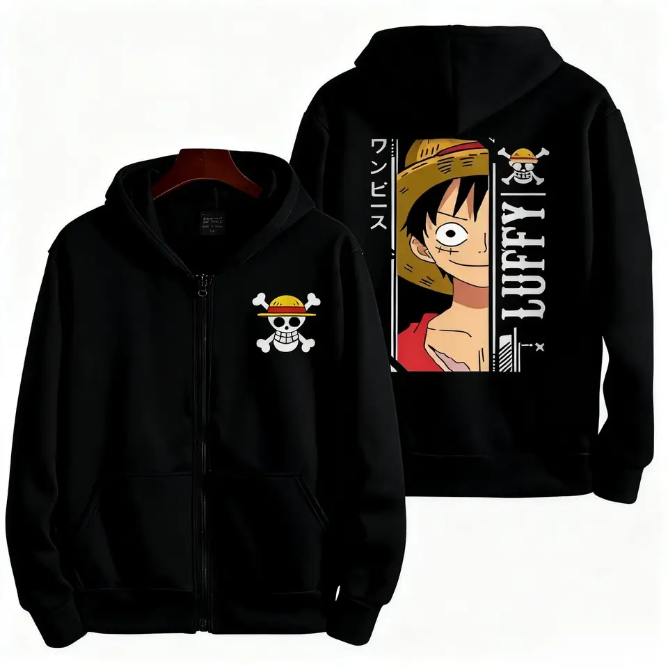 Anime Captain 3D Print Hoodie – Unisex Zipper Jacket Pullover With Kangaroo Pocket For Spring & Autumn