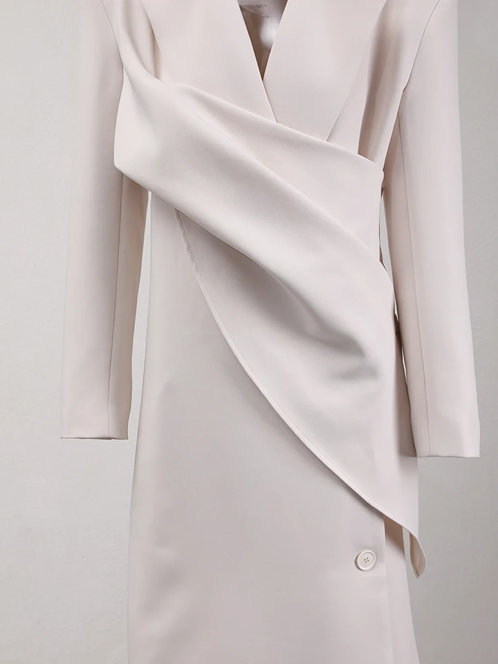 embellished beige dress Elizabeth K GL2119 Prom Dress - Tan main image 1