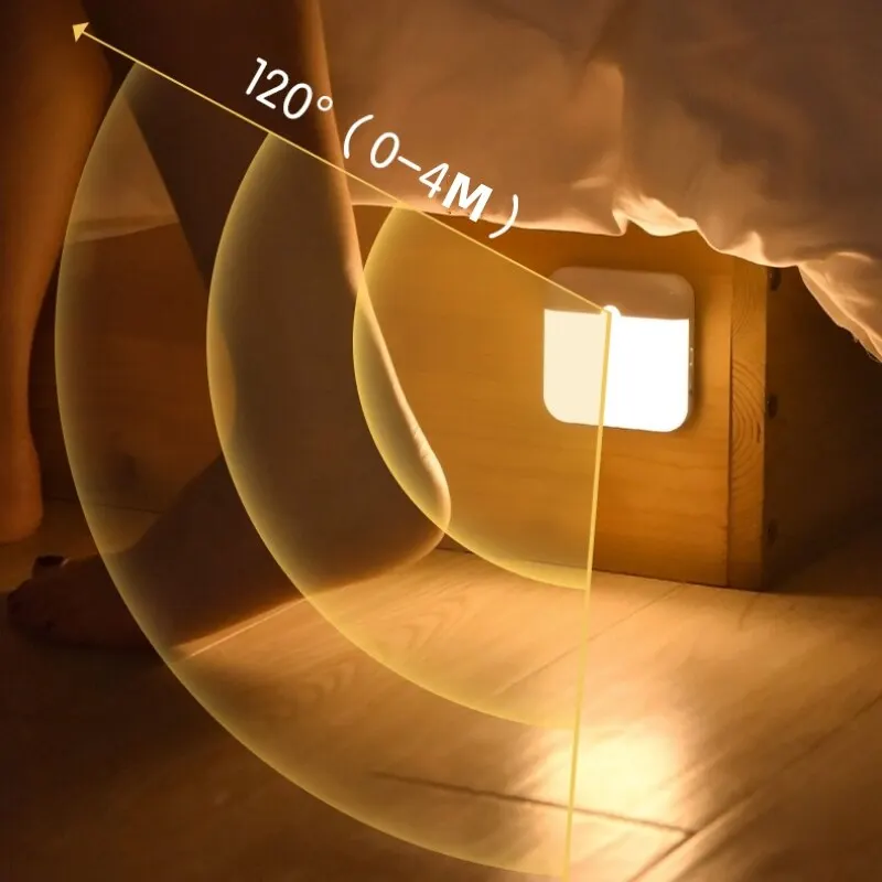 Motion Sensor Light Motion Sensor Cabinet Lights LED Closet Light Rechargeable Magnetic Under Counter Lights for Kitchen Stairs