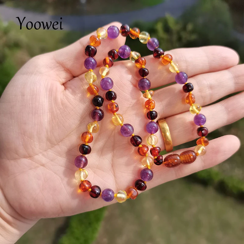 Amber Stone Necklace Babies Necklace Baby Adult Amber Natural Baby