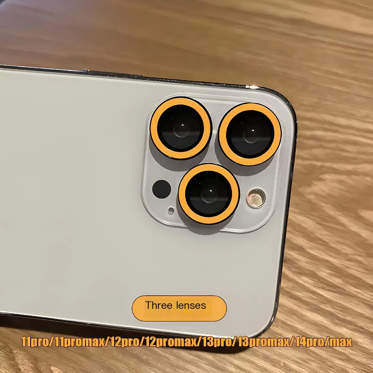 Luminous Ceramic Tempered Glass Camera Protector with Glowing Lens Cap